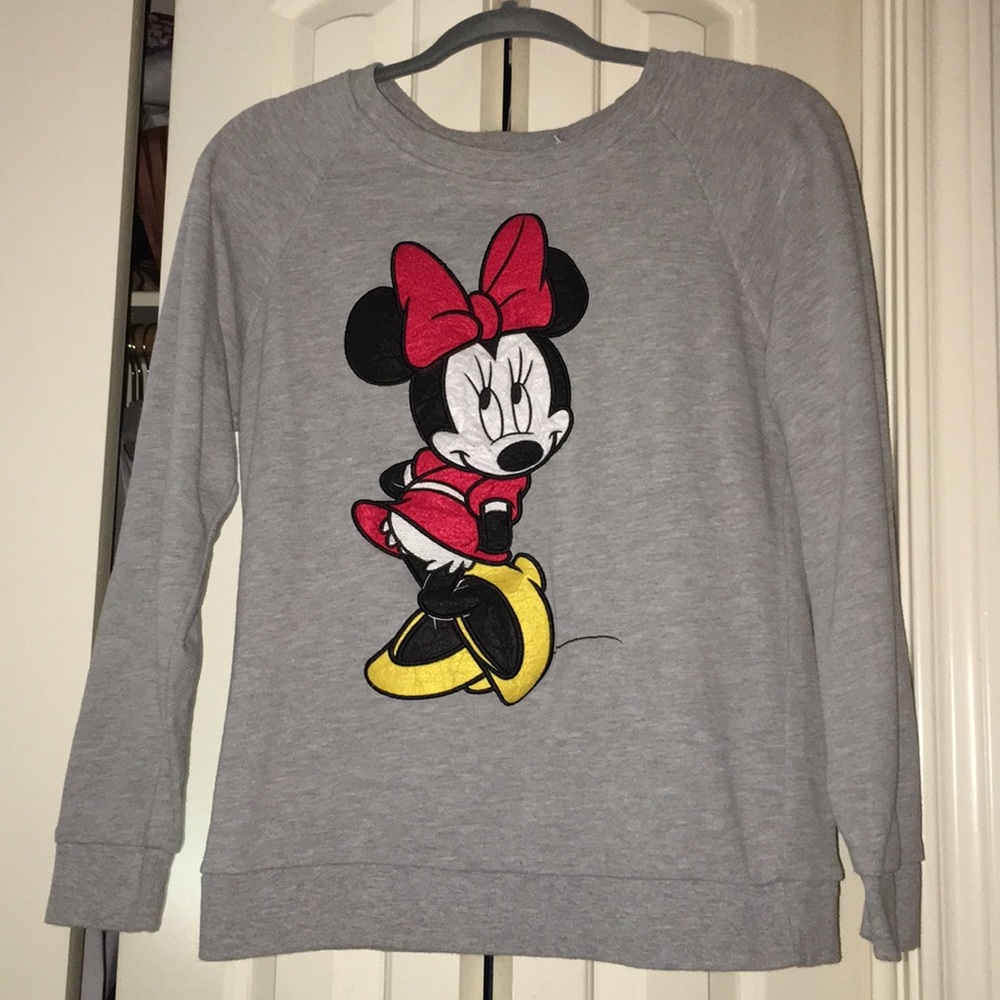 Forever 21 Minnie Mouse Sweater Long Sleeve
